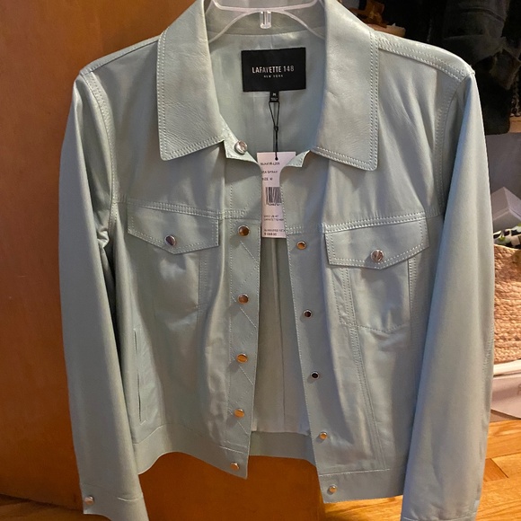 Lafayette 148 New York Jackets & Blazers - LAFAYETTE 148 Mint Leather Jacket